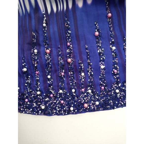 Alexia Admor Purple White Mini Dress Size Medium - Picture 5 of 7